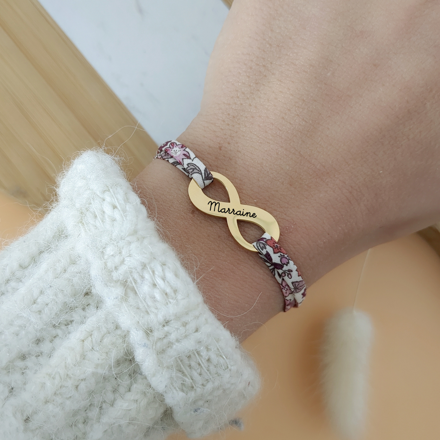 Bracelet liberty avec signe infini