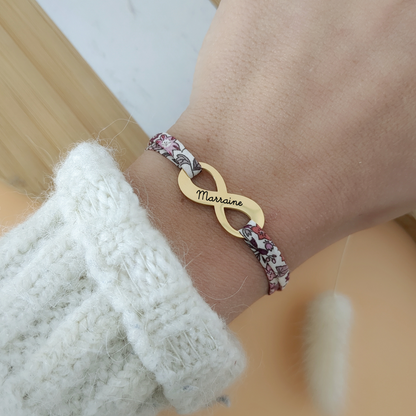 Bracelet liberty avec signe infini